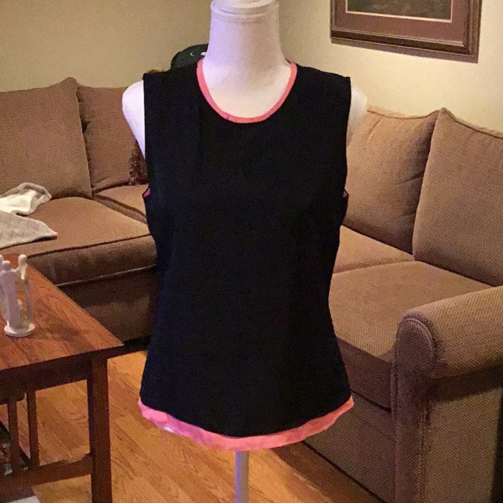 Reed Krakoff Black & Pink top